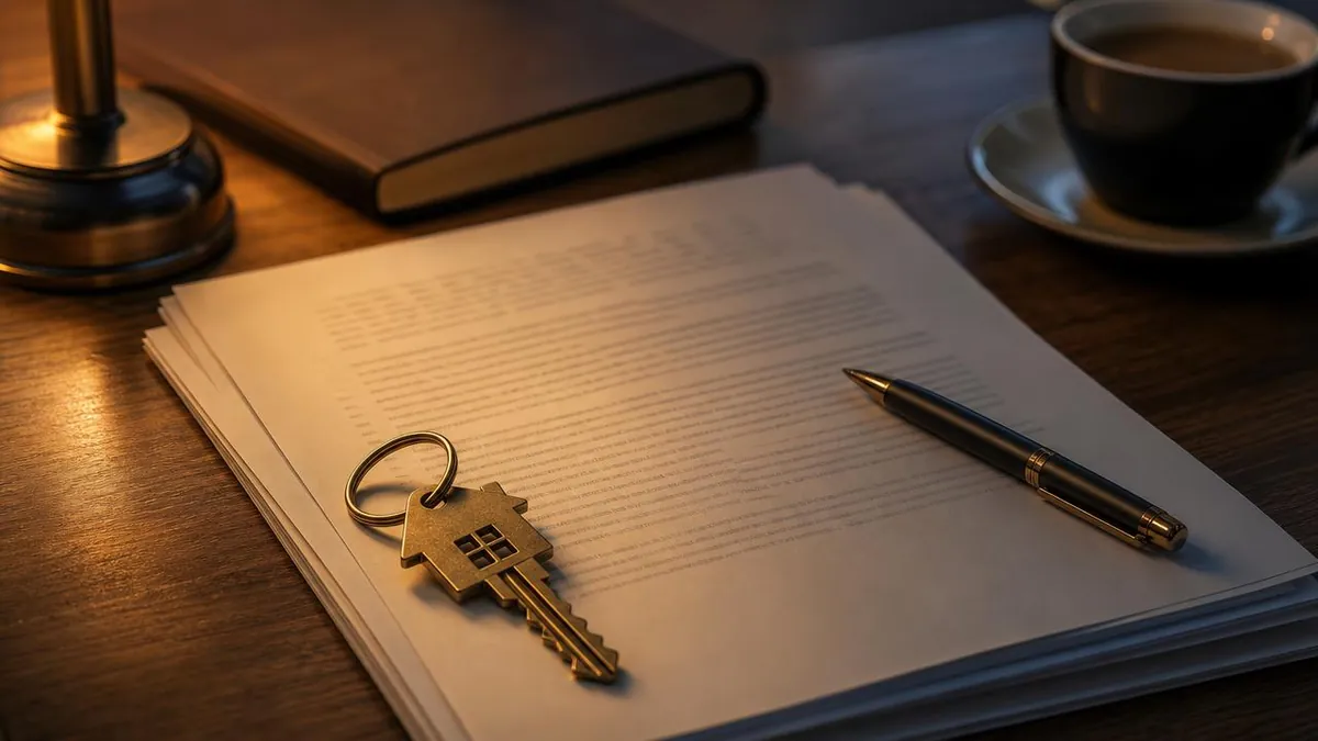 Propietario revisando cuentas de arriendo en Santiago